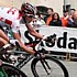 Andy Schleck whrend der 6. Etappe von Tirreno-Adriatico 2008